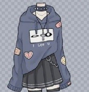 Drawing Of Baggy Clothes, Off Shoulder Sweater Drawing, Oversized Sweater Outfit Drawing, Comfy Anime Outfits, Anime Punk Outfits, How To Draw Oversized Hoodies, Big Sweater Drawing, How To Draw Oversized Clothes, Oversized Tshirt Drawing