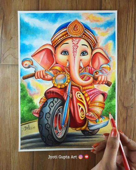 Ganpati Bappa Mandala Art, Cute Ganesh Ji Drawing, Ganesh Ji Pencil Sketch, Ganesha Art Sketch, Ganesh Ji Drawing, God Drawing, God Painting, Ganesha Drawing, Ganesh Art Paintings