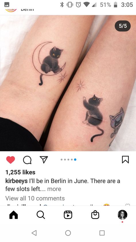 Lock Tattoo, Story Tattoo, Cute Cat Tattoo, Matching Sister Tattoos, Black Cat Tattoos, Flower Wrist Tattoos, Bunny Tattoos, Cat Tattoo Designs, Cute Little Tattoos