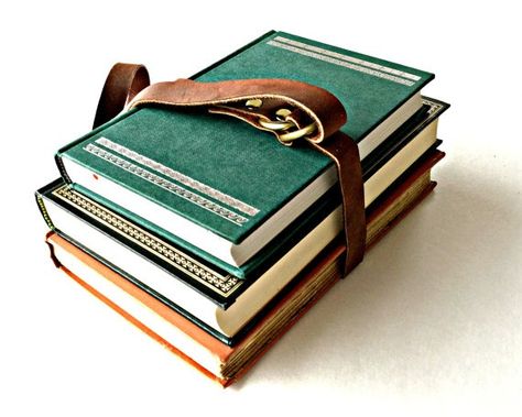 Book Carrier, Book Strap, Vintage School Supplies, Leather Suspenders Men, Season Of Giving, Leather Suspenders, Leather Book, Awesome Gifts, Book Holders