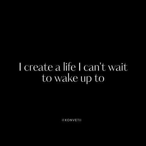 I create a life I can't wait to wake up to. I am still working on mine. Do you have yours already? 👇🏽 Follow us, let's build a community of people actually living not just existing. LinkedIn: @Konvetii Instagram: @konvetii Pinterest: @konvetii #konvetii #everyoneshouldlive #1in400trillion #affirmation #ambition #levelup #confidence #dailyinspiration #inspiration #mindset #motivational #quoteoftheday #motivationalquotes #success #successful #selfcare #selflove #aesthetic #aesthetics #quote... Selflove Aesthetic, Just Existing, Build A Community, Aesthetics Quote, I Cant Wait, Mindset Quotes, Still Working, Life I, Working On Myself