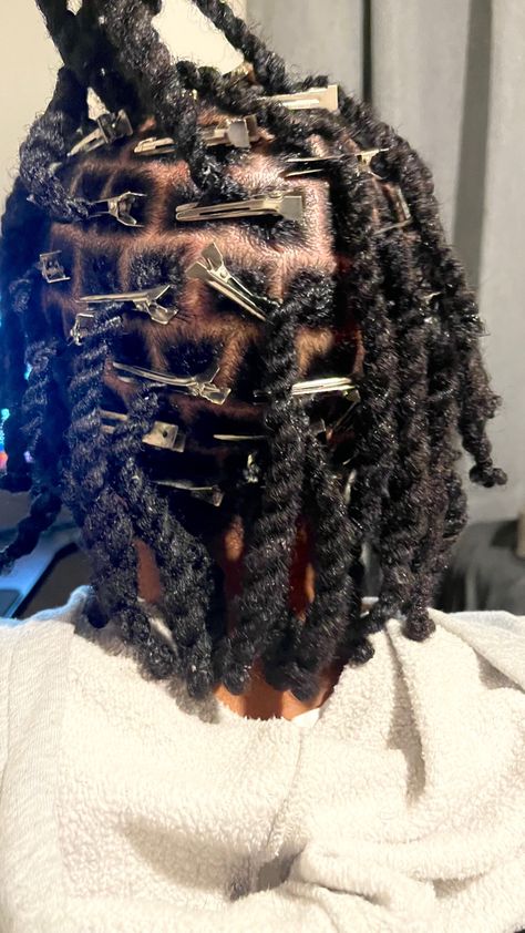 2 Strand Dreads, Two Strand Dreads Locs, Two Strand Twist On Short Locs, Two Strand Loc Twist, Two Strand Twist Tutorial, Locs Two Strand Twist, Loc Twists, Two Strand Twist Locs, Men Dreads