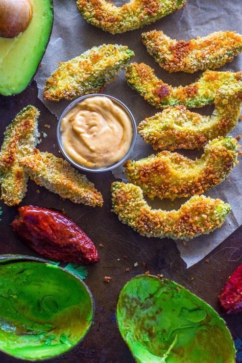 Summer Appetizers Easy, Healthy Avocado, Avocado Fries, Baked Avocado, Baked Veggies, Work Lunches, Diet Ideas, Summer Appetizer, Fried Vegetables