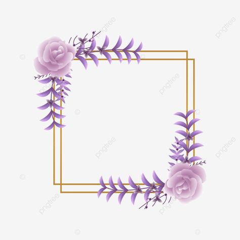 Purple Decor, Paper Jewelry, Flower Wreath, Square Frames, Hoop Wreath, Purple Flowers, Square, Purple, Frame