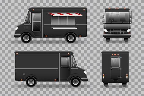 Black food truck. Premium Vector | Premium Vector #Freepik #vector #ice-cream-car #ice-cream-truck #food-car #food-truck Black Food Truck, Black Ice Cream, Cream Car, Car Food, Food Truck Design, Black Food, Black Ice, Ice Cream Truck, Truck Design