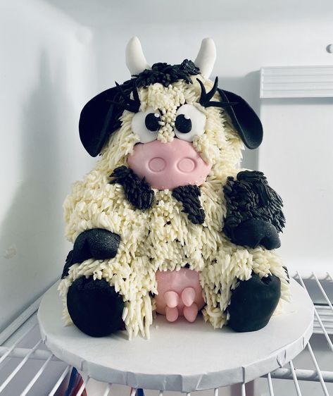 Cow Cake, Cow Cakes, Purple Cow, Just Cakes, Specialty Cakes, Holy Cow, Decorating Inspiration, 21st Birthday, 4th Birthday