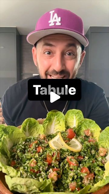 Ara Zada on Instagram: "Tabule is a parsley salad that is a part of every middle eastern or Mediterranean spread. It can be eaten at anytime because of its crisp and delicious taste. There are many versions of this… what do you put inside?
.
Shoutout to my brother @thevoicenotechef cut the parsley gently don’t bruise it! 
.
4 bunches parsley
3 tomatoes diced
3 green onions sliced
1/3 cup fine bulgar soaked (5min)
1 lemon juiced
1/4 cup olive oil 
Salt pepper to taste 
.
Drain bulgar, mix ingredients together 
.
Hats @crown.minded 
Abowww shirts @erraticclothing 
.
#chefarazada #armenianchef #tabule #taboole #parsley #parsleysalad #Mediterranean #Mediterraneansalad #mezze #food #foodie #yum #hungry" Tabule Salad, Mediterranean Spread, Parsley Salad, Mediterranean Salad, Salad Ingredients, Greek Recipes, Green Onions, My Brother, Middle Eastern