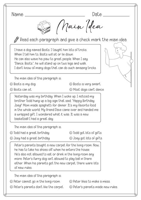 3rd Grade Comprehension Activities, Main Idea Worksheets 2nd Grade, Main Idea Worksheet 3rd Grade, 3rd Grade Writing Worksheets, 3rd Grade Ela Worksheets, Reading Worksheets 3rd Grade, Main Idea 3rd Grade, 4th Grade Worksheets Free Printables, Second Grade Reading Worksheets