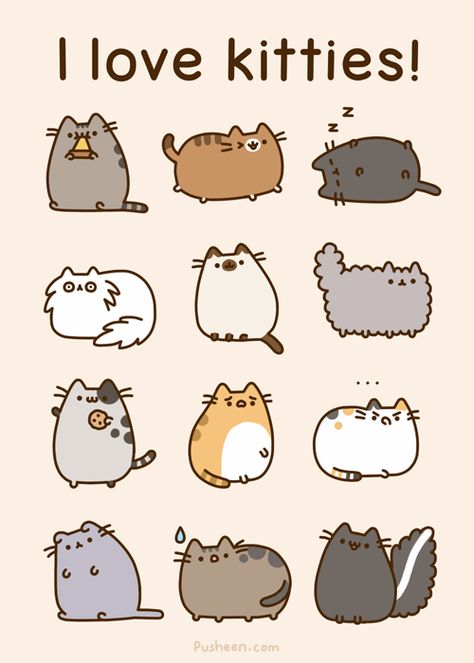 Pusheen the cat Pusheen, I Love