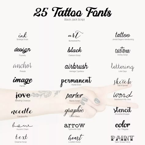 25 FREE Tattoo Fonts Tato Nama, Best Tattoo Fonts, Free Tattoo Fonts, Tattoo Font Styles, Wörter Tattoos, Tattoos About Growth, Tattoos Dainty, Tattoos Cross, Tattoos With Deep Meaning