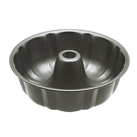 Ecolution Bakeins Bundt Cake Pan  PFOA BPA and PTFE Free NonStick Coating  Heavy Duty Carbon Steel  Dishwasher Safe  Gray  925 x 95 x 3 5 >>> Want additional info? Click on the image.(This is an Amazon affiliate link) Mini Sala, Tube Cake, Festive Bread, Cake Pop Holder, Tube Pan, Tube Cake Pan, Best Pans, Cupcake Pans, Cream Cheese Pound Cake