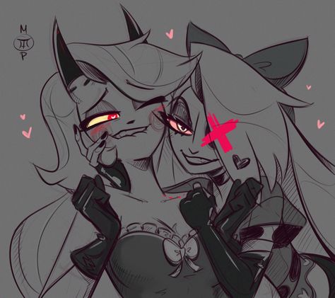 “quick #Chaggie doodle ‘cause I’m obsessed with new Valentines merch🥵🛐❤️ #HazbinHotel” Walpapers Cute, Hazbin Hotel Charlie, H Hotel, Monster Hotel, Vivziepop Hazbin Hotel, Hotel Art, Cartoon Shows, Helluva Boss, Ship Art