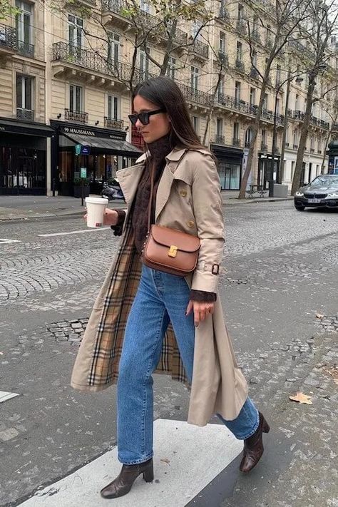 Paris Outfit Ideas, Brown Boots Outfit, Comfy Summer Outfits, Trench Coat Outfit, Estilo Indie, Skandinavian Fashion, Chique Outfits, Girls Fall Outfits, Populaire Outfits