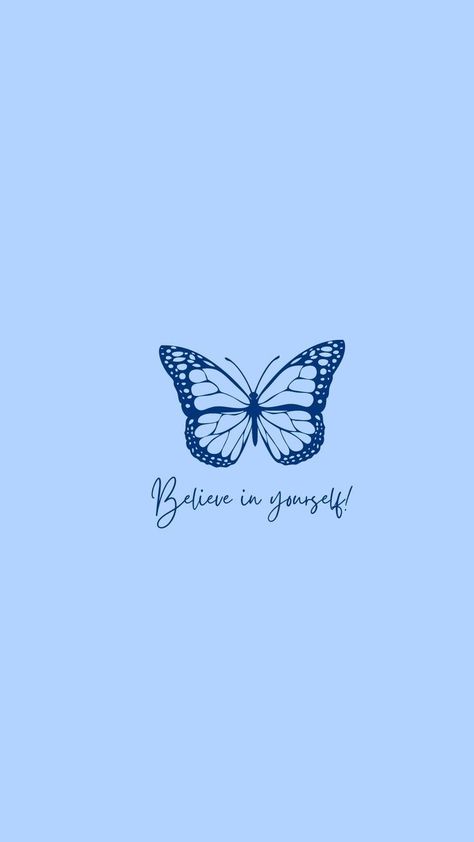 Cute Picture Quotes, Iphone Wallpaper Violet, Baby Blue Wallpaper, Positive Quotes Wallpaper, Blue Butterfly Wallpaper, Blue Quotes, Pretty Wallpapers Tumblr, Cute Blue Wallpaper, Baby Blue Aesthetic