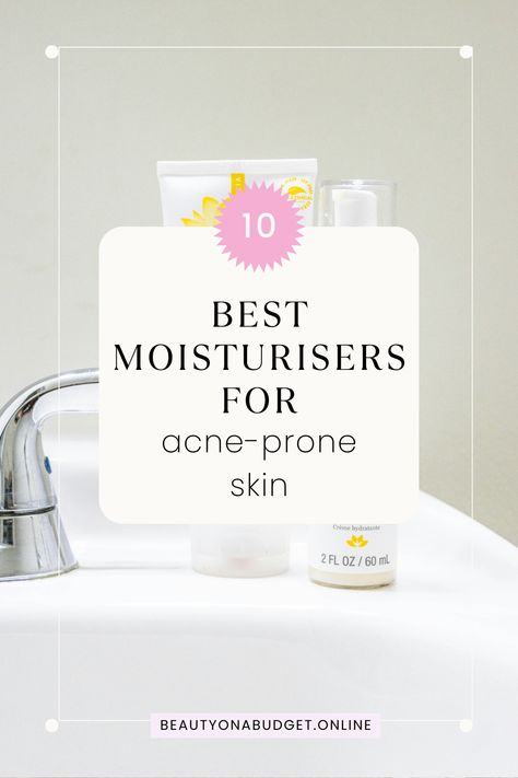 10 top-rated moisturizers specifically formulated for acne-prone skin, each with its unique blend of ingredients and benefits. Gel Based Moisturizer, Beauty On A Budget, Acne Moisturizer, Everyday Skin Care Routine, Dove Beauty, Acne Gel, Severe Acne, Night Moisturizer, Oil Free Moisturizers