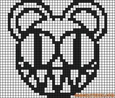 Radiohead Alpha Pattern, Album Perler Beads, Radiohead Band, Puff Blanket, Kandi Inspo, Grid Patterns, Bead Loom Pattern, Diy Perler Beads, Loom Pattern