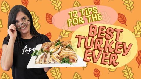 Easy Roast Turkey, Nicole Mclaughlin, Easy Thanksgiving Turkey, Turkey Pan, Easy Roast, Carving A Turkey, How To Make Gravy, Frozen Turkey, Best Turkey