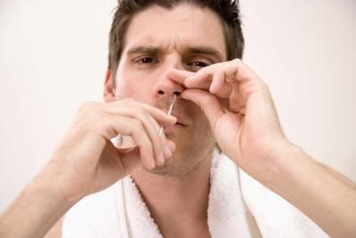 How To Pop A Zit Inside Your Nose | LIVESTRONG.COM Pimple Inside Nose, Nose Pimples, Remove Blackheads From Nose, Nose Hair Removal, Blackheads On Nose, Manly Man, How To Get Rid Of Pimples, Get Rid Of Blackheads, Ear Hair