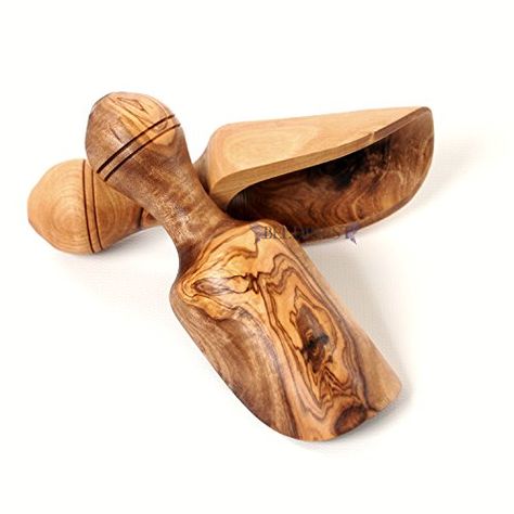 Olive Wood 5 Set of 2 Wooden Bath Salt Scoops Hand Carved Large Size Wooden Seasoning Scoops -- To view further for this item, visit the image link.-It is an affiliate link to Amazon. Flour Scoop, Wood Bath, Wooden Bath, Wooden Scoop, Lathe Projects, Wood Turning Projects, Wooden Utensils, Bath Salt, Wood Lathe