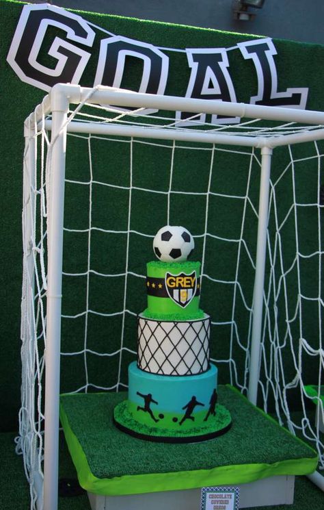 Girl Soccer Birthday Party, Girls Soccer Birthday Party Ideas, Soccer Birthday Party Ideas, Soccer Party Decorations, Soccer Birthday Party, Barbie Party Decorations, Soccer Birthday Parties, Soccer Theme, Football Birthday Party