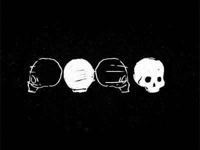 GIF: skulls skull gif animated photoshop ps cel 2d animation Skull Animation Gif, Skull Gif, Skull Sketch, Gif Animated, Skull Logo, 2d Animation, Skull Design, Motion Graphics, Amazing Art