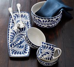 All Dinnerware | Pottery Barn Beach Necessities, Talavera Pottery, Pasta Bowl, Blue Pottery, Mexican Pottery, Oven Microwave, China Patterns, Pottery Designs, Pasta Bowls