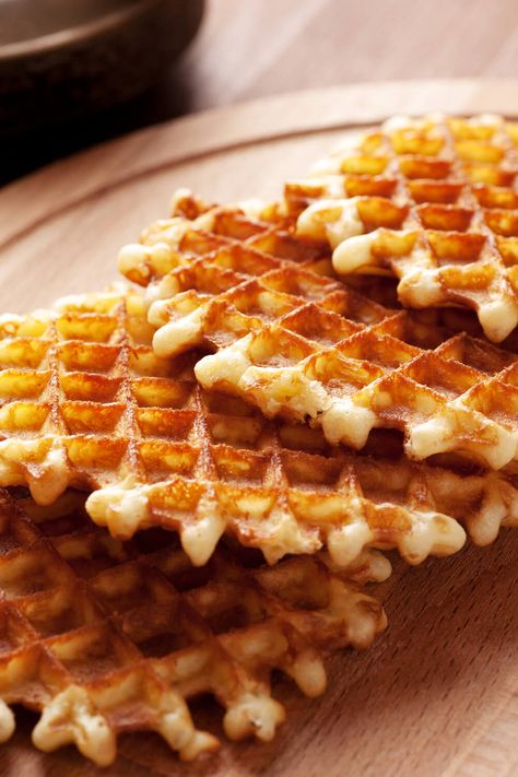 Gaufrettes (Belgian Waffles) - No maple syrup for these waffles. Belgian-style means flat, crispy gaufrettes that are more like cookies than fluffy, butter-topped breakfast waffles--cinnamon, butter, and rum make them crazy tasty. | CDKitchen.com Starbucks Illustration, Belgian Waffles Recipe, Cinnamon Waffles, Waffles Recipe, Breakfast Waffles, Belgian Waffles, Starbucks Recipes, Waffle Recipes, Creamed Mushrooms