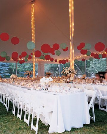 Paper Lantern Decor, Marriage Reception, Diy Outdoor Weddings, Wedding Colors Blue, Wedding Tent, Martha Stewart Weddings, Tent Wedding, Casual Wedding, Outdoor Wedding Ceremony