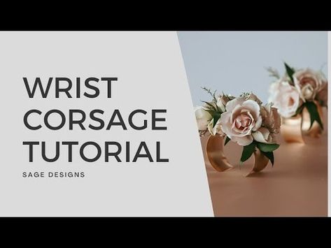 (1) Wedding Corsage Tutorial Sage Designs - YouTube Corsage Tutorial, Diy Wrist Corsage, Diy Boutonniere, Diy Corsage, Young Wedding, Wrist Corsages, Wedding Corsage, Corsage Wedding, Wrist Corsage