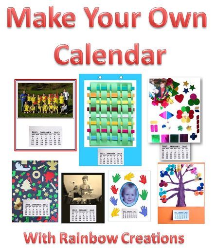 Make Your Own Calendar - ideal craft activity for children to make and give Childrens Calendar Ideas To Make, Calendar Ideas For Kids To Make Schools, Calendar Ideas For Kids To Make, Quiet Critters, Make Your Own Calendar, Art And Craft Supplies, Children Crafts, Calendar Craft, Christmas Teaching