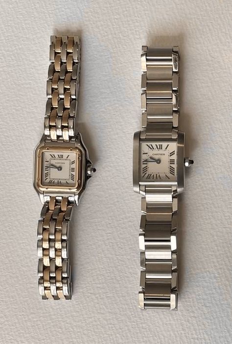 Cartier Ladies Watch, Classy Watches Women, Ladies Watches Classy, Classic Watches Women, Pretty Watches, Classy Watch, Vintage Watches Women, Cartier Panthere, Dope Jewelry