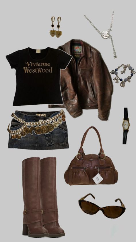 #outfit #y2k #2000s #90s #outfits #outfitinspiration #outfitinspo 90s Boots Outfits, 200s Outfits, 90s Boots, Y2k Boots, 90s Outfits, Knee Boots Outfit, Outfit 90s, Boots Outfit, Y2k 2000s