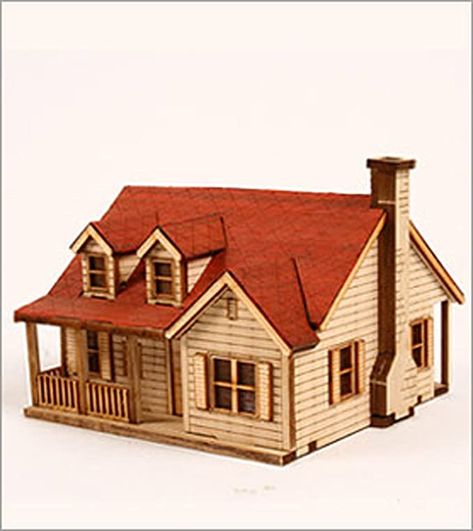 House Chimney, Western House, Popsicle Stick Houses, Model Train Table, Wooden Model Kits, Log Cabin Kits, Cardboard House, Miniature Houses, Stone Houses