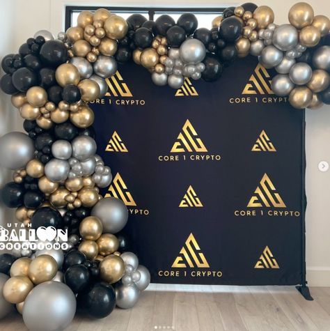 Garlands, Balloon Drops, Demi Arches & Helium Bouquets all came together to make a beautiful statement for this celebration! Grand Opening Decor, Conference Decor, Family Wealth, Balloon Drop, Service Awards, Brand New Day, Fall Events, 30th Birthday Parties, Balloon Decor