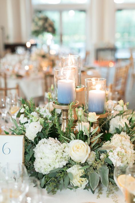 Pillar Centerpiece Wedding, Round Wreath Centerpieces Wedding, Floral Wreath Table Centerpieces, Wedding Centerpieces Pillar Candles, Wedding Table Wreath Centerpieces, Candle And Hydrangea Centerpiece, Candle Wreath Centerpiece Wedding, Wedding Wreath Centerpiece, Floral Wedding Centerpieces Low