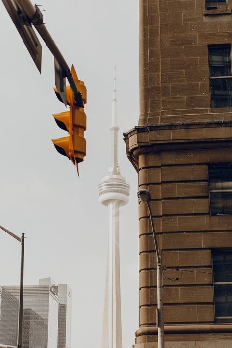 CN tower and Front street view in cozy winter morning, Downtown Toronto. Toronto Black And White Photography, Toronto Street Photography, Delta Art, Toronto Street, Front Street, Toronto Fashion, Winter Morning, Downtown Toronto, Winter Mornings