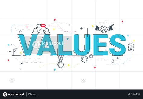 Values Illustration Values Education Design, Values Education, Company Design, Education Logo, Education Design, Iconic Photos, Notebook Design, Core Values, Free Design Resources