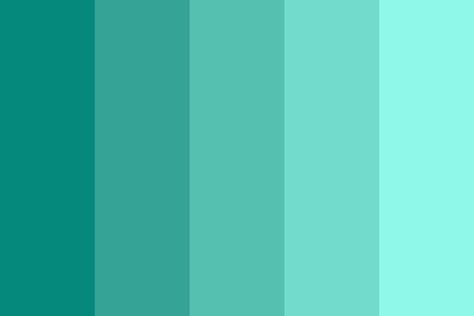 Aqua Color Palette, Color Cian, Palette Organizer, Verde Tiffany, Tiffany Blue Color, Turquoise Color Palette, Powerpoint Backgrounds, Color Mood, Seafoam Color