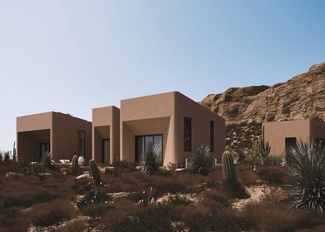 Çol House, inspired by the design in Puembo, Ecuador. The reason we put this name on the Project is being between desert and Çol in Turkish means desert. #architecture #architect #amazingarchitecture #design #interiordesign #interiordesigner #decor #homedecor #home #house #luxury #diy #travel #amazing #photography #realestate #casa #arquitecto #arquitectura #decoration #archviz #cgi #portugal #archviz #cgi Desert Villa, Desert Architecture, New Classic Design, Slope House, Desert Resort, Iranian Architecture, Grosvenor House, House Luxury, Hotel Interior Design