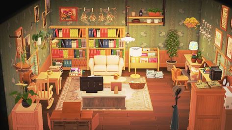 Eloise My Relaxing Reading Room, Relaxing Reading Room Acnh, My Relaxing Reading Room Animal Crossing, Eloise Animal Crossing, Relaxing Reading Room, Relaxing Reading, Acnh Inspo, Reading Room, Vacation Homes