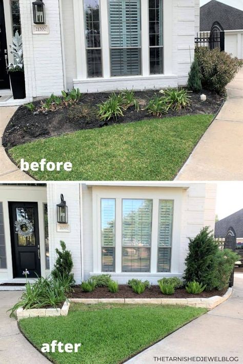 Curb Appeal Landscape, Front Lawn Landscaping, Front Yards Curb Appeal, Modern Front Yard, Small Front Yard Landscaping, Front Yard Garden Design, Farmhouse Landscaping, Garden Wallpaper, Easy Landscaping