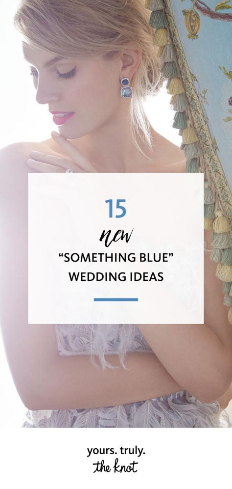 Incorporate vintage details and blue-hued accessories into their wedding day style with these "something blue" options. Wedding Day Something Blue, Diy Something Blue For Bride, Wedding Something Old New Borrowed Blue Ideas, Something Borrowed Something Blue Ideas, Something New Wedding Ideas, Bridal Something Blue Ideas, Brides Something Blue Ideas, Something Blue For Bride Creative Ideas, Something Blue Person Wedding