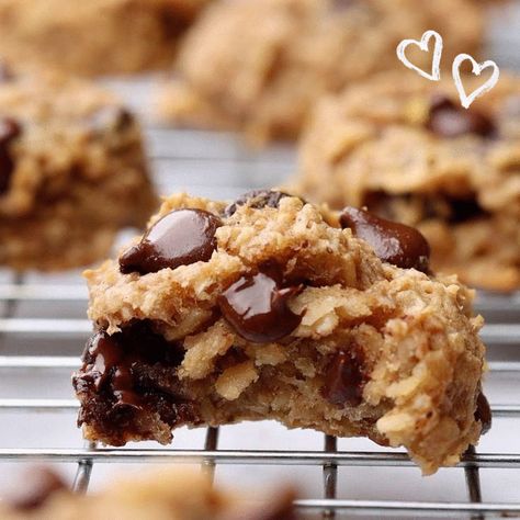 Healthy Banana And Peanut Butter Recipes, Pb Banana Oatmeal Cookies, Oatmeal Pb Cookies, Banana Oatmeal Protein Cookies, Peanut Butter Oat Cookies Healthy, Oat And Peanut Butter Cookies, Rolled Oats Banana Cookies, Healthy Banana Peanut Butter Cookies, Peanut Butter And Banana Cookies