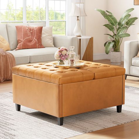 Lark Manor Ansul Coffee Table | Wayfair Square Ottoman Coffee Table, Storage Ottoman Coffee Table, Square Storage Ottoman, Leather Storage Ottoman, Tufted Storage Ottoman, Ottoman Coffee, Storage Stool, Square Ottoman, Lift Top Coffee Table