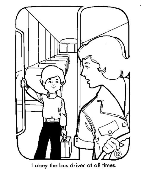 School Bus Safety Coloring Pages Safety Coloring Pages, School Bus Drawing, Kindergarten Coloring Sheets, School Bus Safety, Bus Safety, Bus Cartoon, School Coloring Pages, Print Outs, About School