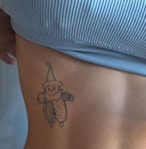 Clown Hat Tattoo, Clown Frog Tattoo, Gumby And Pokey Tattoos, Tiny Clown Tattoo, Pierrot Clown Tattoo, Clown Flash Tattoo, Clown Cat Tattoo, Clown Tattoo Cute, Vintage Clown Tattoo