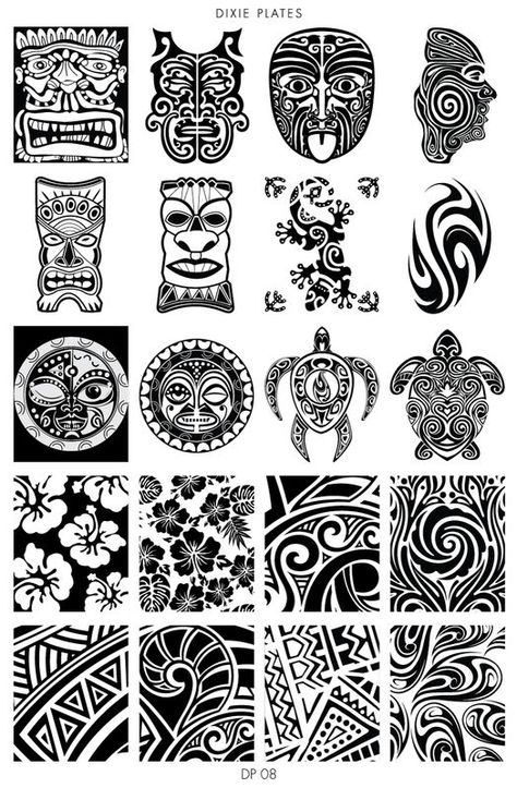 Tattoo Maori Perna, Summer Plates, 42 Tattoo, Hawaii Tattoos, Maori Tattoos, Polynesian Tattoo Designs, Polynesian Art, Marquesan Tattoos, Maori Tattoo Designs