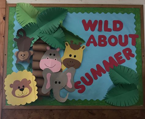 Summer Bulletin Board Summer Bulletin Boards For Toddler Room, Summer Bulletin Boards For Preschool, Summer Bulletin Boards For Toddlers, Summer Daycare Bulletin Boards, Summer Boards Bulletin, Summer Bulletin Board Ideas Preschool, Summer Bulletin Boards For Daycare, Beach Bulletin Boards, Daycare Bulletin Boards