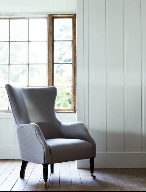 Dutch House, Wingback Armchair, Classic Grey, Therapy Room, Armchair Furniture, Grey Chair, Wingback Chair, Wren, Garden Room