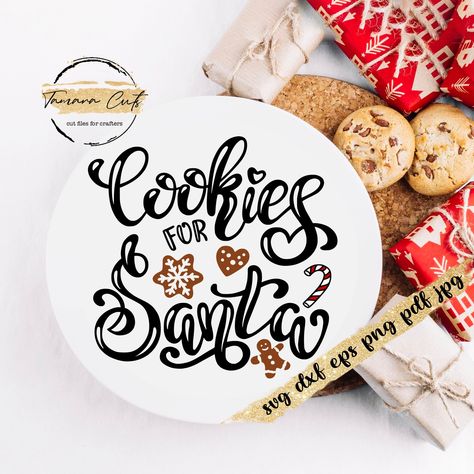 Printable Kitchen Signs, Cookies For Santa Svg, Hand Lettered Quotes, Xmas Signs, Lettered Quotes, Vendor Fair, Circuit Maker, Cricut Clipart, Cameo Crafts